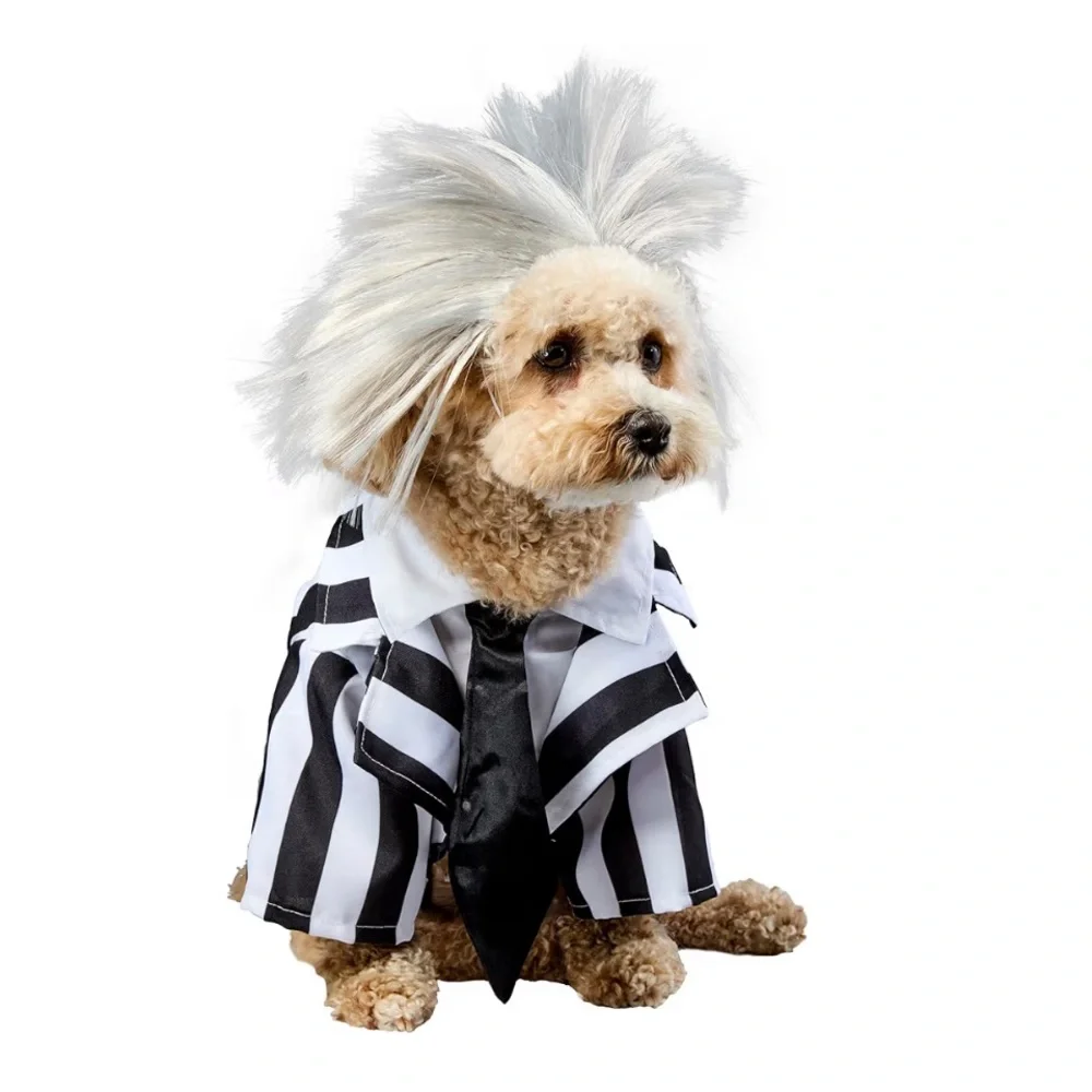 Beetlejuice Pet Costume for For Dogs or Cats by Rubies, size XL